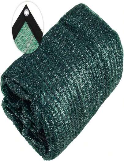 Cool Area 55% Sun Shade Cloth Mesh Tarp With Grommets For Plant Cover 65x10ft Patio Canopy Garden Pergola Greenhouse Car Barn Kennel Black