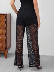 女式拼接设计性感街头风裤子