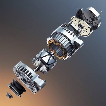 Automotive Alternator 11032 Or 11185 Or 11176 Or 11440 Or 11491 Or 11598 Or 11999, Replacement Automotive Alternator With Aluminum Housing And Pure Copper Round Coil