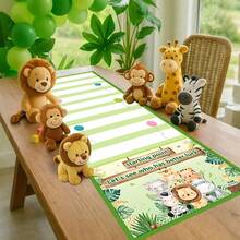 1 peça de corredor de mesa de jogo familiar com rolagem e pontuação para jogos de festa competitivos, noite de jogos, reuniões de carros, aniversário, Natal, aniversários, festas e festivais para formação de equipes, reuniões familiares, festas de amigos e eventos de festivais. - Multicolorido - Ver 11