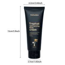 FATAZEN Tanning Cream 100g, Plant Extract Essence, Delicate Texture, Bronze Color, Adds Sun-Kissed Tone, Suitable For Daily And Outdoor Use. Summer, Gift. Tan Without Sunlight. Tan Without Sunlight. Bronze Color - Black - View 12