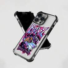 Funda para teléfono  World Tour, perfecta para teléfonos ,  17,  16 Pro Max,  15 Pro Max,  13 y  12. Fabricada en TPU flexible que protege contra golpes y caídas. Un regalo fantástico para amigas con estilo, ocasiones especiales y amantes de la nostalgia. - Negro - Ver 5