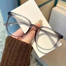 Japanese And Korean Style Ultra-Light Glasses Unisex Glasses Gift For Teachers Gift For Friends Suitable For Office Formal Occasions And Daily Wear - Non-Prescription Decorative Style - 白色 - 查看 4