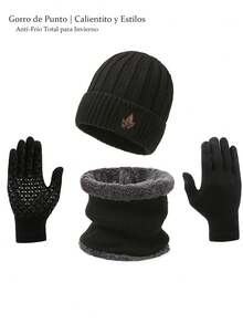 Men Hat Set - Black - View 1