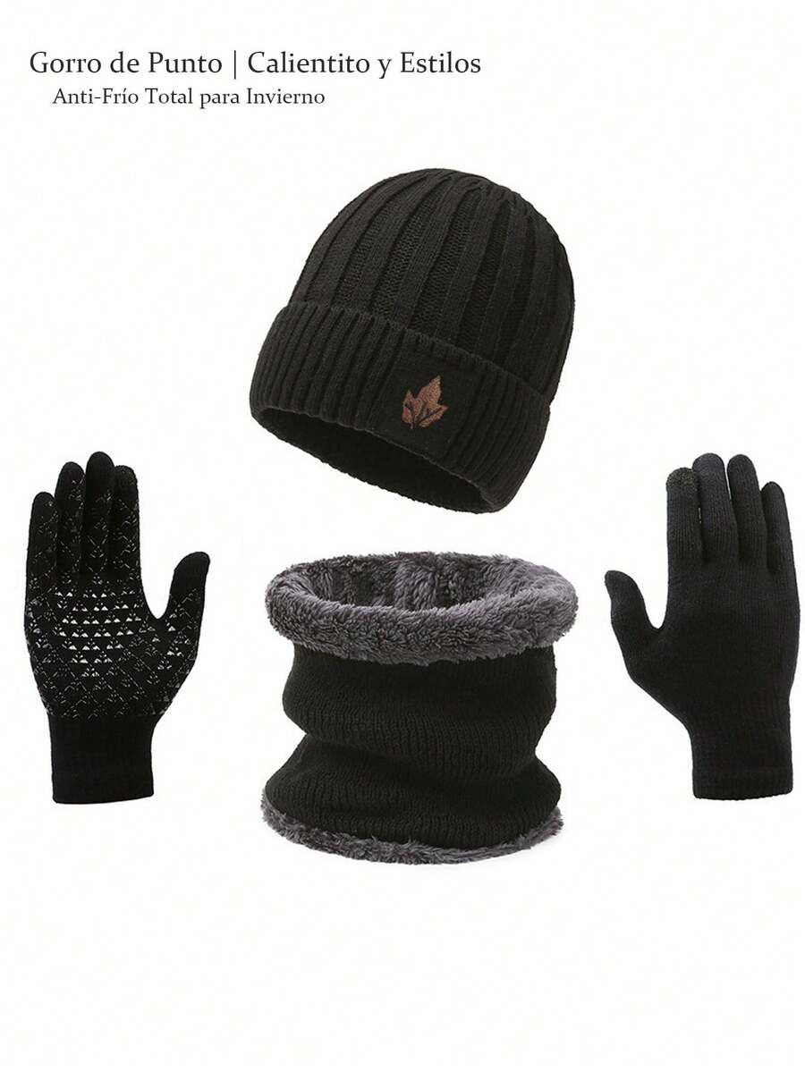 Men Hat Set - Black - View 1