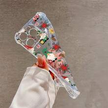 Funda para teléfono con diseño de gnomos navideños, compatible con teléfonos ,  17,  16 Pro Max,  15 Pro Max,  13 y  12. Fabricada en TPU para una protección eficaz contra golpes y caídas. Un regalo ideal para familiares, amigos, parejas y para celebrar las fiestas de invierno. - transparente - Ver 6