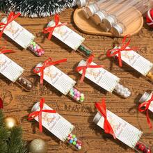 5pcs Magic Reindeer Food Set - Christmas Eve Tradition, Includes 5 Magical Reindeer Food Cards, 1.35 Oz Plastic Tubes, Red Ribbon & Holly Berry Design - Holiday Party Favor, Christmas Decor (No Food Included), Seasonal Celebration, Festive Packaging, Great Gift