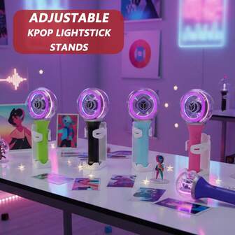 5pcs Lightstick Stand - Holder For Lightsticks, Adjustable Lightstick Support Bracket Storage Rack For Universal Lightsticks For Fans, Collectible Display & Organization