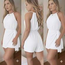Women's Duna Summer Jumpsuit - White - View 2