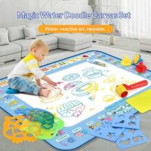 Children's Oversized Water Painting Carpet - Magical Magic Watercolor Canvas Color Writing Mat Doodle Pad - Perfect Gift For Birthday - Christmas - Gift - Multicolor - View 3