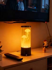 1个全新LED变色水母熔岩灯，电动水族箱海洋夜灯，RGB变色LED水母氛围灯，USB/电池供电（不含电池），适用于客厅、家居、卧室、游戏室装饰，节日和生日礼物，送给家人和朋友 - 彩色 - 查看 7