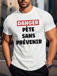 Camiseta de Manga Corta para Hombre, Moda Casual Deportiva, Fitness, Aire Libre, Hogar, Impresión 2D de Moda, Elástica y Cómoda, Adecuada para Deportes, Viajes y Uso Diario - Corte Regular, Cuello Redondo, Tejido de Punto, Camiseta Versátil para Todas las Estaciones, Camiseta Estampada - Negro - Ver 6