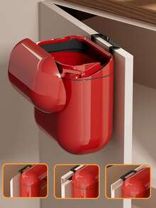 1 قطعة سلة قمامة من الفولاذ المقاوم للصدأ مع غطاء وسلة داخلية، سلة قمامة مطبخ قابلة للتركيب على الحائط، يمكن وضعها على سطح العمل أو تحت الحوض أو تركيبها على الحائط، سلة قمامة صغيرة يمكن تركيبها على باب الخزانة، مناسبة للمطبخ/الحمام/غرفة النوم/غرفة المعيشة