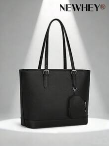 Women's Handbag, Genuine Leather Shoulder Bag, Large Capacity Wallet And Handbag Set With Detachable Small Pouch - Multicolor - View 10