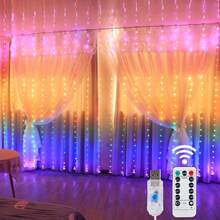 Led Curtain Lights Garland Fairy String Lights Christmas Decor USB Remote Control Wedding Party Holiday Decoration For Home Bedroom, Outdoor Garden Lighting For Pathway, Yard, Patio