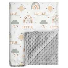 Unisex Baby Blanket, Super Soft Nursery Fleece Blanket, Printed Pattern, Dotted Fleece Backing, Newborn Printed Blanket - Multicolor - View 30