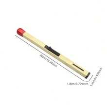 Compact And Refillable Matchstick Lighter - Portable, Adjustable Flame Camping - 木紋色 - 查看 7
