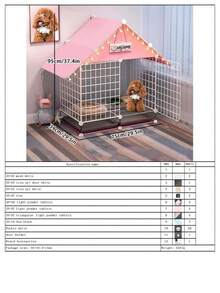 Rabbit Cage With Tray, Convenient Cleaning, Small Pet Cage With Litter Box, Indoor Puppy Villa, Litter Box Separation, Home Use Small Cat Cage - Assembly - View 25