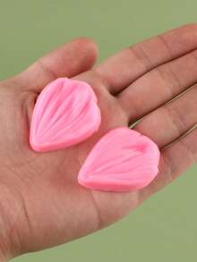 1pc Tulip & Rose Petal Silicone Mold For Baking Cake Decoration, Fondant Candy Mold Craft Tool - Pink - View 10