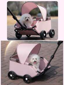 Xe đẩy thú cưng nhỏ, Xe đẩy chó, Xe đẩy mèo, Xe đẩy chó con Teddy, Xe đẩy thú cưng nhỏ ngoài trời, Xe đẩy ngoài trời nhẹ, có thể gấp gọn - Nhiều màu - Xem 3