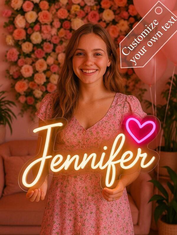 Custom Name Neon Sign, Wedding Decor, Name Neon Sign, Led Neon Sign For Kids, Personalized Gifts, Bedroom Decor, Home Decor USB Led Light, Birthday Gifts, Nursery Sign Nursery Letters Children's Decor Nursery Decor Unique Ideal Gifts For Him Her, For Children's Day, For Father's Day, For Graduation, For Weddings, For Housewarming Living Room, Bedroom, Office, Tea Room, Home, Bathroom