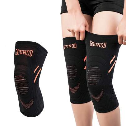 1 pieza Manga para la pierna Rodillera para hombres y mujeres Soporte para la rodilla para correr, baloncesto, voleibol, levantamiento de pesas, gimnasio, entrenamiento, deportes