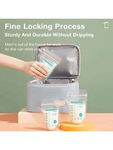 MAMIJOY 10pcs/30pcs/100pcs Breast Milk Storage Bags, 150ml Breastmilk Storage Bags With Spout, Self-Standing Bags, Space-Saving, Portable - Multicolor - View 9