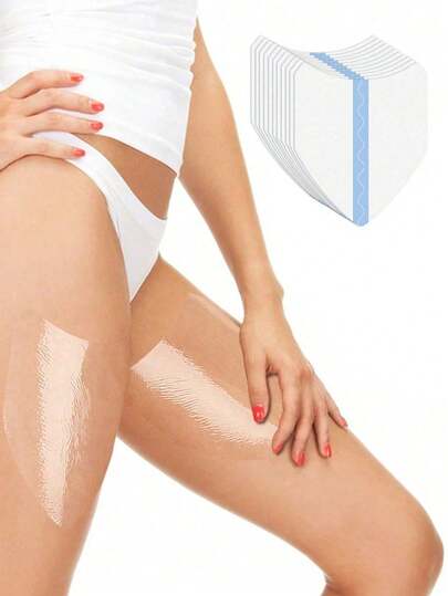 50/30/20pcs Anti-Chafing Thigh Bands - Invisible Thigh Gliders, Suitable For Inner & Outer Thighs, Seamless Support, Padded With Fabric Lining, Cushioning, Unisex, Great For Cycling, Running, Gym - Summer & Everyday Wear, Sports & Outdoor Activities, Ergonomic Non-Slip Protective Pads, Comfortable Thigh Sleeves (Invisible Design)