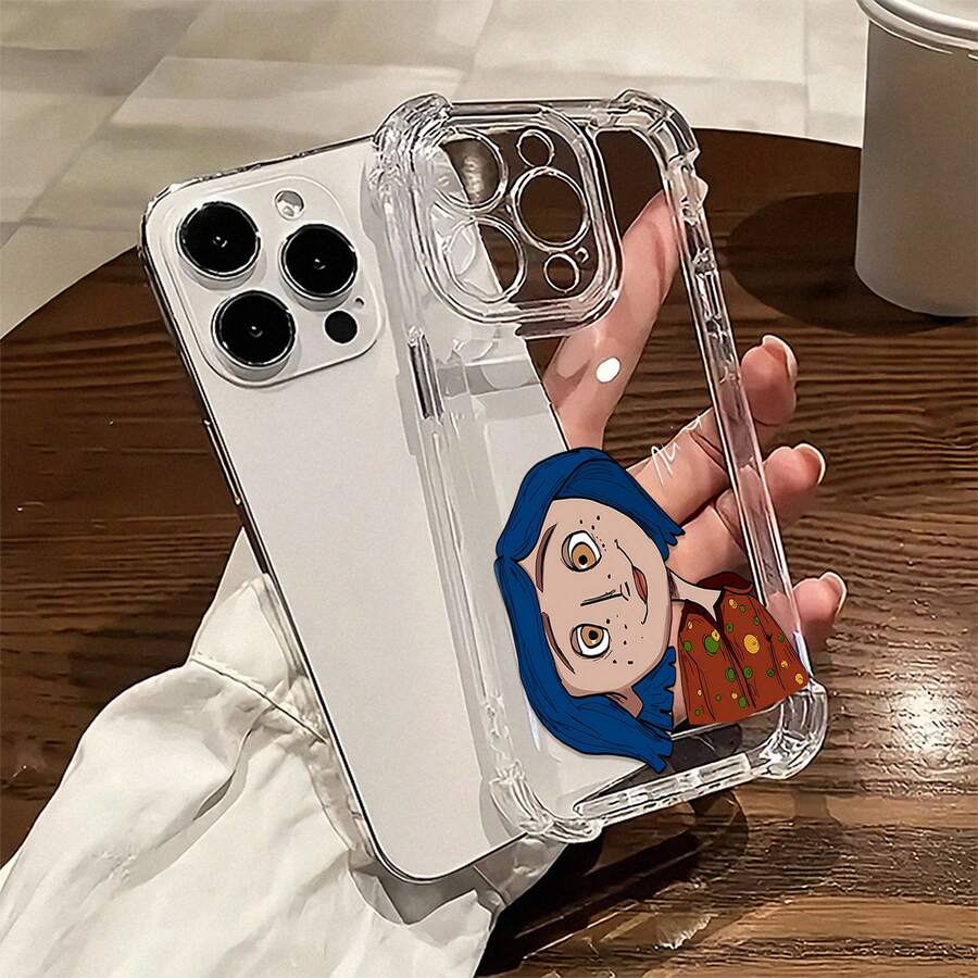 Funda para móvil con diseño de , colores vibrantes y estilo único, compatible con teléfonos , 17, 16 Pro Max, 15 Pro Max, 13 y 12. Fabricada en TPU para una protección total contra golpes y caídas. Ideal para fans, como regalo de Halloween, para amigos originales y para dar rienda suelta a tu creatividad. - transparente - Ver 1