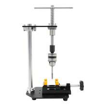 LianDu-US Manual Tapping Machine, Precision Hand Tapper, Vertical Tapping Tool With 6 Taps, 1 Vise And 1 Chuck Wrench For Tapping Aluminum Alloys, Stainless Steel, Mold Steel,, 6.3*4.72*10.04in - Black - View 6