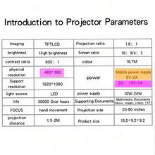 Projector Requires 5V 2A Adapter - Recommended To Connect Projector Screen Following The Steps In The Picture - Adapter Not Included, Only Data Cable Provided - 2025 New Flagship Android Projector, Built-In Android System/4D Experience/Ultra-Quiet Design, Suitable For Home Theater, Education, Office, Gaming, 240° Full-View Projection/Perfect Gift Choice