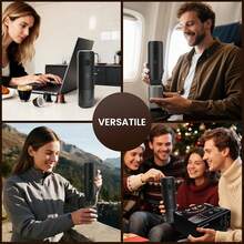 1pc Portable Espresso Machine | Electric Coffee Machine - Travel Coffee Machine, Self Heating Function, USB-C Charging, Compatible With Capsules And Ground Coffee, Suitable For Camping, RV And Office Use - Multicolor - View 7