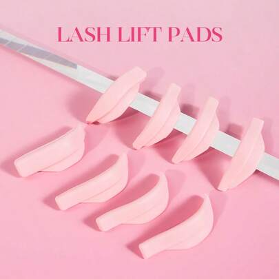 4 Sizes/8pcs Eyelash Curler Pads, Reusable Eyelash Curler Protective Pads (Pink, Green, Purple)
