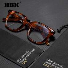 HBK 时尚光学镜架新款 TR90 方形大框复古艺术装饰休闲透明眼镜男女通用，户外旅行假日街头摄影购物节礼物 - K39922 - 查看 41