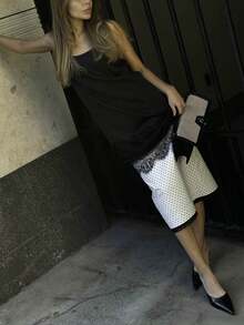 Women Lace Trim Top Sleeveless Backless Tank Tops - Black - View 6