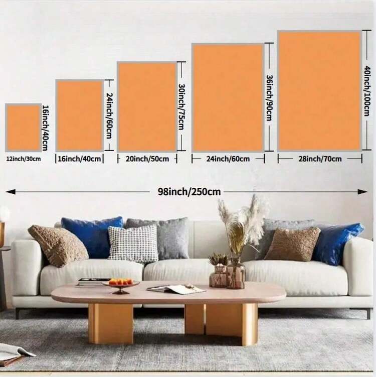 1 pieza de hermosa decoración de habitación, arte de pared en marco de madera, impresión en lienzo (plano) - Estilo de moda moderna, combinación de formas abstractas irregulares, elección. Adecuado para salas de estar, dormitorios, oficinas, bares, cafeterías, hoteles; Pascua, Día de la Madre, 10 de junio y cumpleaños. - Multicolor - Añade 8