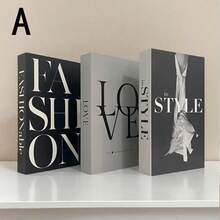 3pcs Foldable Decorative Fake Books, Paper Material, Suitable For Home, Living Room, Coffee Table, Modern Decor, Stackable Display, Hotel, Gift, Minimalist Nordic Style Decorative Books, Coffee Shop, Showroom Tabletop Prop - Multicolor - View 4