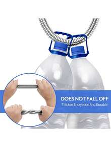 1pc Stainless Steel Shower Hose, Shower Pipe, Anti-Explosion Rain Shower Head Water Pipe, Electroplated Metal Flexible Hose, 1.5m/2m/3m, 59.06in/78.74in/118.11in - Silver - View 8