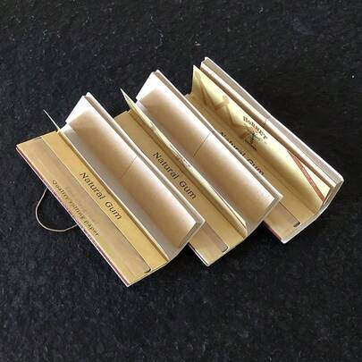 1/3 Paket, HORNET 110 mm Uzunluğunda Uçlu Sigara Sarma Kağıtları, 32 Yaprak/Paket, Kahverengi Yarı Saydam Sigara Sarma Kağıtları, Sigara Aksesuarları