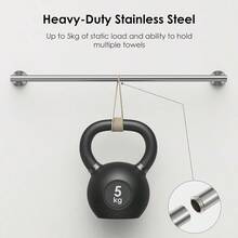 Bathroom Hardware Accessories Set SUS304 Stainless Steel 24 Inch Towel Bar Set Modern Towel Racks Holder For Bathroom Wall Mounted 4 Pieces Brushed Nickel - StainlessSteel - View 3