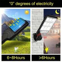 1pc, Solar Wall Lights, Outdoor LED Solar Street Lamp, 3 Modes, Motion Sensing And Light Sensing, Suitable For Courtyards, Gardens, Garage Doors, Balconies - white light - View 2