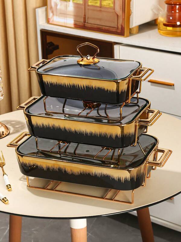 Plato de cerámica, apto para cocinar, comedor, hogar, cocina, vajilla, bandeja para hornear, cazuela, bandeja, ensaladera, plato de frutas, olla para sopa, bandeja para hornear, aplicable para pan, pavo, queso, pizza, uso al aire libre, boda, fiesta, regalo, cumpleaños