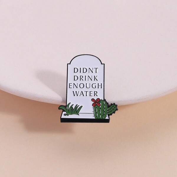 Quotations Series Brooch Badge Clothing Backpack Accessories Pin Oil Drop Alloy Badge