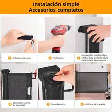 Baby Protection Gate - Black - View 5