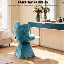 Vanities & Vanity Benches - Blue + Fabric - View 6