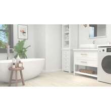 Teak Wood, Teak Wood Bath Mat, Wooden Shower Mat, Bathtub Mat, Non-Slip Rubber Feet, Roll-Up, Indoor, Bathroom, Shower, Spa, Sauna, 70x50cm - 1 - View 2