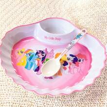 3pcs My Little Pony Cute Household Plates, Divided Plates For Salad, Snacks, And Fruits, Fries And Snack Plates, Fun Plates For Parties And Restaurants - Multicolor - View 10