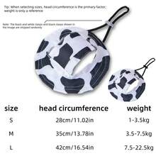 1 件宠物渔夫帽 - 露耳设计，可调节，猫狗防晒帽，适合小型/中型/大型宠物，奶牛印花设计，小狗和小猫的拍照道具，宠物服装配件 - 彩色 - 查看 13