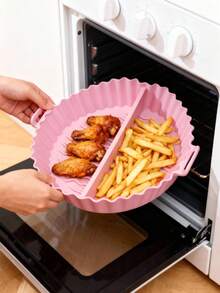 2 siatki w nowym stylu wielokrotnego użytku silikonowe wkładki do frytkownicy powietrznej, wielokrotnego użytku mata do pieczenia w frytkownicy powietrznej, silikonowa tacka do frytkownicy powietrznej odporna na wysokie temperatury, kompatybilna ze wszystkimi frytkownicami powietrznymi, wkładka do blachy do pieczenia z przegródkami do frytkownicy powietrznej, narzędzia kuchenne/akcesoria kuchenne/akcesoria elektryczne, akcesoria kuchenne na Boże Narodzenie, Halloween, imprezy świąteczne, imprezy