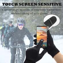 Genérico Windproof Warm Gloves with Touchscreen & Anti-Slip Grip, Water Resistant Thermal Gloves for Men Women(Gray G) - Multicolor - Ver 4
